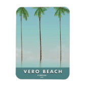 Vero Beach Florida vintage reisposter Magneet (Verticaal)