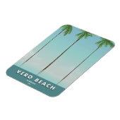 Vero Beach Florida vintage reisposter Magneet (Linkerzijde)