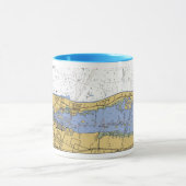 Vero Beach Harbor Navigation Chart Coffee Mok (Midden)