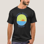 Vero Beach Retro Sunset T-shirt (Voorkant)