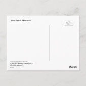 Vero Beach Silhouette Briefkaart (Achterkant)