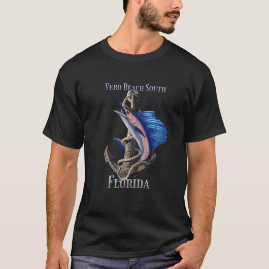 Vero Beach South Florida zwaardvis Marlin Ocean Fi T-shirt (Voorkant)