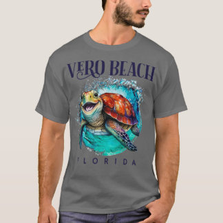 Vero Beach Waterverf Happy Zee Turtle T-shirt