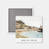 Verona Adige Italië Waterverf Italiaans reizen Magneet (Voorkant / Achterkant)