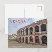 Verona Arena side uitzicht briefkaart (Voorkant / Achterkant)