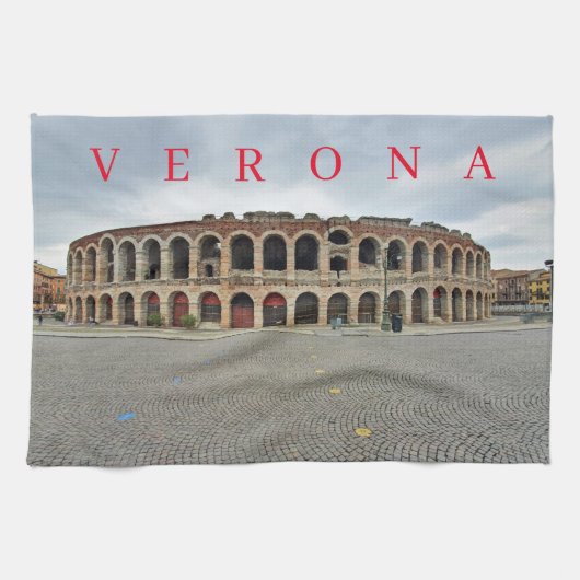 Verona Arena uitzicht theedoeken (Horizontaal)