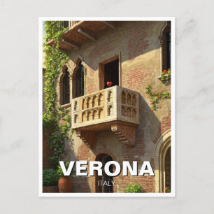 Verona Balkon Italië Reizen Briefkaart