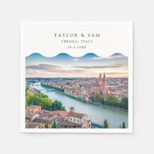 Verona Bruiloft Italië Foto Cocktail servetten