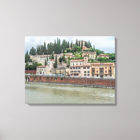 Verona Castel San Pietro uitzicht canvas print (Voorkant)