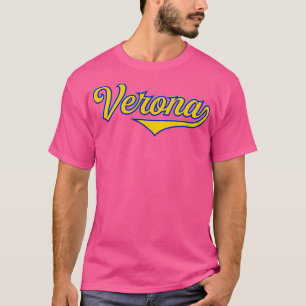 Verona City Italia Italië sport Typografie T-shirt