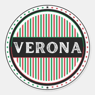 Verona City Pride Embleem – Italiaanse identiteit Ronde Sticker
