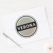 Verona City Pride Emblem – Italian Identity Ronde Sticker (Envelop)