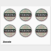 Verona City Pride Emblem – Italian Identity Ronde Sticker (Vel)
