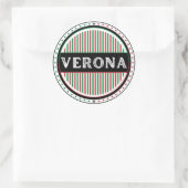 Verona City Pride Emblem – Italian Identity Ronde Sticker (Tas)