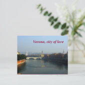 Verona, de stad Love Briefkaart (Staand voorkant)