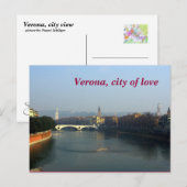 Verona, de stad Love Briefkaart (Voorkant / Achterkant)