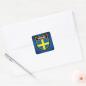 Verona Flag Vierkante Sticker (Envelop)