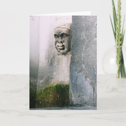 Verona fontein - Blank binnenin Wenskaart Kaart (Voorkant)