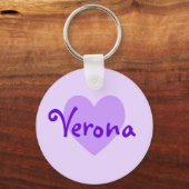 Verona in het Paars Sleutelhanger (Voorkant)