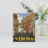 Verona, Italiaans briefkaart voor  reizen (Staand voorkant)