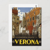 Verona, Italiaans briefkaart voor  reizen (Voorkant / Achterkant)