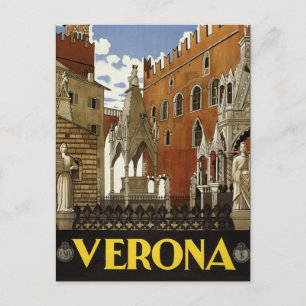 Verona, Italiaans briefkaart voor reizen