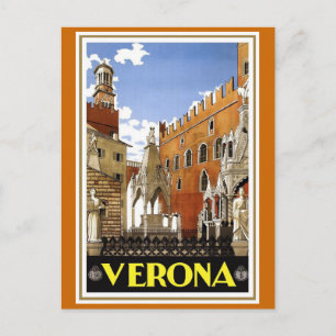 "Verona"  Italiaanse reisposter Briefkaart