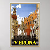 "Verona"  Italiaanse reisposter Poster (Voorkant)