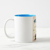 Verona Italiaanse scooter-reisposter Tweekleurige Koffiemok (Links)