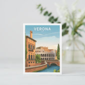 Verona Italië Beroemde Reisplaats Briefkaart (Staand voorkant)