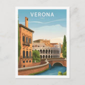 Verona Italië Beroemde Reisplaats Briefkaart (Voorkant)
