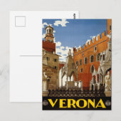 Verona, Italië Briefkaart voor reizen (Voorkant / Achterkant)