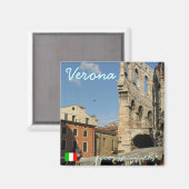 Verona Italië cool magneet ontwerp (Voorkant / Achterkant)