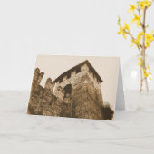 Verona, Italië - het Wenskaart van het Kasteel Kaart (Gele Bloem)