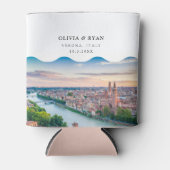 Verona Italië Huwelijksgunst Custom Blikjeskoeler (Voorkant)