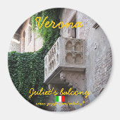 Verona Italië Juliet's balkon magneet ontwerp (Voorkant)