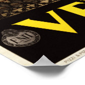 Verona Italië — poster van het vintage-tarief (Hoek)