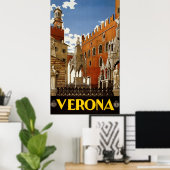 Verona Italië Poster voor reizen (Thuiskantoor)