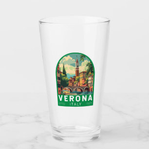 Verona Italië Reizen Kunst Vintage Glas