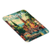 Verona Italië Reizen Kunst Vintage Magneet (Rechterzijde)