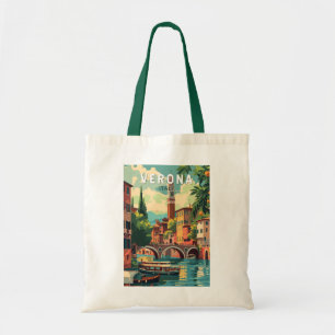 Verona Italië Reizen Kunst Vintage Tote Bag