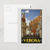  Verona Italië Retro Italiaans Reizen Briefkaart (Voorkant / Achterkant)