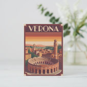 Verona Italië vintage Briefkaart (Staand voorkant)