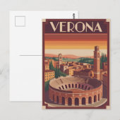 Verona Italië vintage Briefkaart (Voorkant / Achterkant)