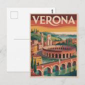 Verona Italië vintage Briefkaart (Voorkant / Achterkant)