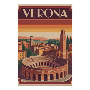 Verona Italië vintage Perfect Poster