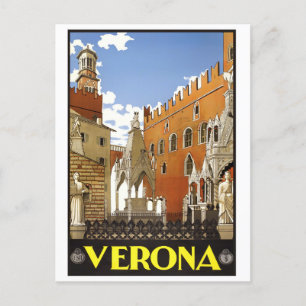 Verona Italië — vintage-reis Briefkaart