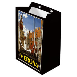 Verona Italië Vintage Reizen geschenkzakken Medium Cadeauzakje