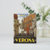 VERONA ITALIË VINTAGE TRAVEL BRIEFKAART (Staand voorkant)
