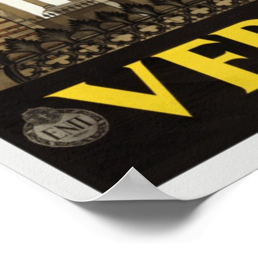 VERONA ITALIË VINTAGE TRAVEL POSTER (Hoek)